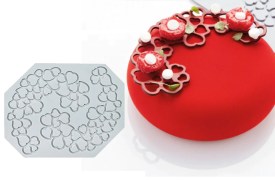 Molde silicona corazones curvos